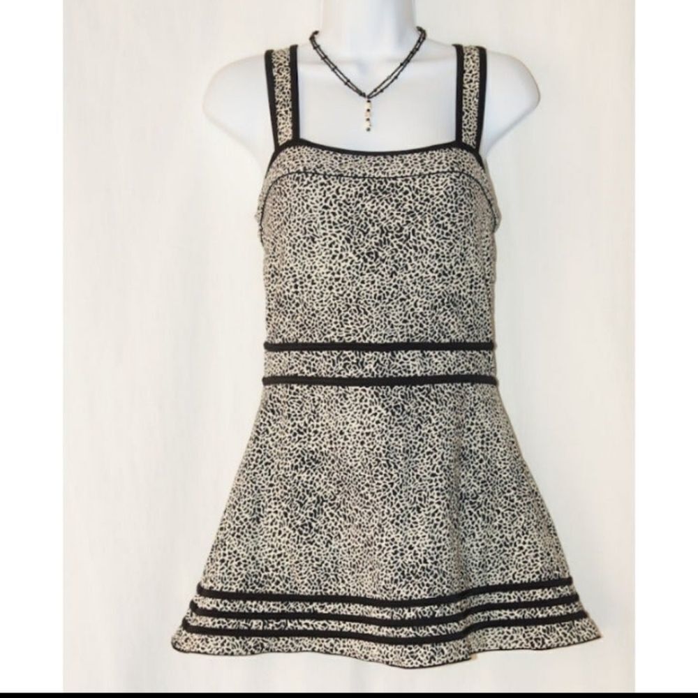 Shoreshapes Women's Animal Print swimdress One Piece Swimsuit with Skirt -sz 12